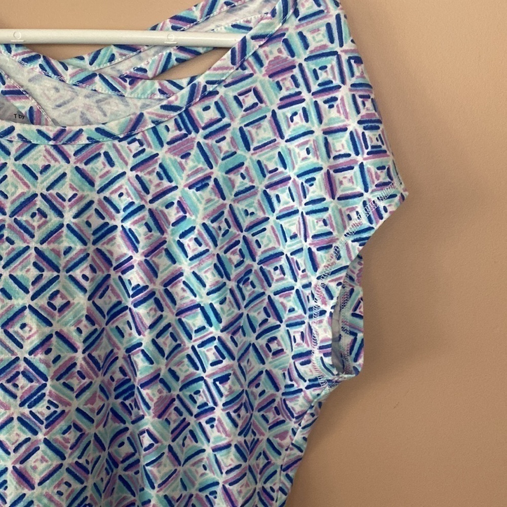 Talbots cross back tee - Picture 3 of 6